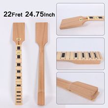 Electric Guitar Neck 22 Fret 24.75 inch Mahogany Maple Fretboard Guitar Parts #CD2 2024 - buy cheap