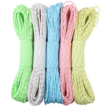GEGEDA Glow In the Dark Reflective Paracord 9 Strands 5 colors available 100FT (31M) Survival Parachute Cord,550paracord 550 2024 - buy cheap