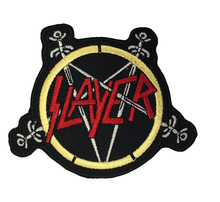 Parches de música Slayer rock bank, bordado de metal pesado, para planchar, insignia de ropa 2024 - compra barato
