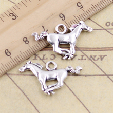 20pcs Charms Running Horse Steed 12x28mm Tibetan Silver Color Pendants Antique Jewelry Making DIY Handmade Craft 2024 - buy cheap
