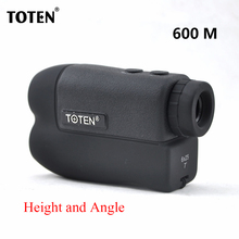 Лазерный дальномер TOTEN Optics 6x25, Монокуляр для охоты, измерение 600 м/г, целевой дальномер, высота и угол 2024 - купить недорого