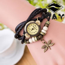 Женские наручные часы, антикварные часы со стрекозой, кольцо на руку, подарок на день рождения, женские часы, женские часы, женские старинные женские часы 2024 - купить недорого