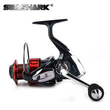 SEASHARK All metal  13+1BB spinning fishing reel EVA Handle fishing reels  1000-7000 series Gapless metal head spinning wheel 2024 - buy cheap