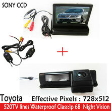 Car Parking Kit With 4.3" WIFI TFT LCD Display Car Camera Monitor+CCD Camera for Toyota HARRIER ALTEZZA PICNIC ECHO VERSO CAMRY 2024 - buy cheap