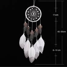 Dream Catcher attrape reve Sprayed Silver Beads 1 Circle indiano Dreamcatcher Wall Hanging indian dream catcher craft 2024 - buy cheap