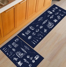 2Pcs/Set Kitchen Mat Set Long Floor Mat Oilproof Kitchen Rug Waterproof Cooking Mats Antislip Bathroom Rugs Porch Doormat Tapete 2024 - buy cheap