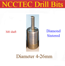 4mm 1/8'' inch diamond Sintered drill bits NSCD4M6 FREE shipping | WET glass hole saw cutter| 1 pcs can drill thousands of holes 2024 - buy cheap