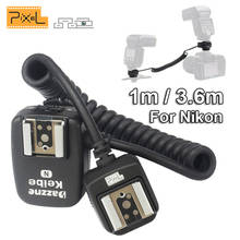 PIXEL Keibe ttl Off-Камера выносной крепеж типа горячий башмак с синхронизацией Flashgun кабель для Nikon D5200 D3200 D7200 D800 D90 SB910 SB900 SB700 флэш-памяти 2024 - купить недорого