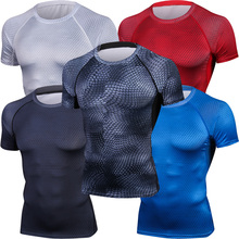 Summer Compression Sportswear T Shirt Men 3D Print Short Sleeve Men T-Shirt Fitness Tight Exercise Tops MMA Rashguard Brand Tees 2024 - buy cheap