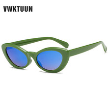 VWKTUUN Cat Eye Womens Sunglasses Oval Sun Glasses For Women Brand Designer Eyewear UV400 Vintage Female Shades New Lady Points 2024 - buy cheap