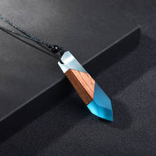 Women Men Necklace Handmade Vintage Resin Wood Necklaces Pendants Rope Wooden Jewelry 1 Piece Free Shipping 2024 - buy cheap