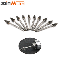 10Pcs 6MM 1/4" Tungsten Steel Carbide Round Bullet Shape Cutter Rotary Burr Set Engraving Bit 1/8" 3MM Shank Rotary Tools 2024 - buy cheap