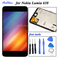 For Nokia Lumia 630 RM-977 RM-978 LCD Display+Touch Screen Digitizer Assembly+Frame Replacement Parts for N630 2022 - buy cheap