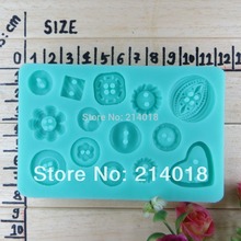 NO.:Si319  A variety of style buttons modelling silicon fondant Cake decoration mold wholesale fondant mold chocolate mold 2024 - buy cheap