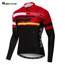 Weimostar Autumn Cycling Jersey Long Sleeve Men's Mountain Bicycle Shirt Road MTB Bike Jersey Clothes Quick Dry Cycling Wear 2024 - buy cheap