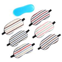 Cute Stripe Pattern Sleeping Mask Eyepatch Soft Eye Sleep Mask Creative Travel Relaxing Sleeping Aid Blindfold 2024 - buy cheap