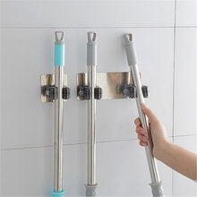 1Pcs Wall Mounted Titular Mop Escova Escova Banheiro Cozinha Rack De Armazenamento Cabide Organizador com Montado Pendurado Ferramentas de Limpeza 2024 - compre barato