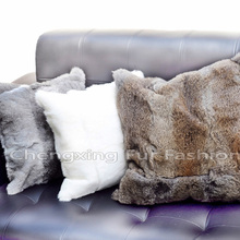 CX-D-06 50x50cm  Latest Design Soft Rabbit Fur Shaggy Cushion Cover  ~ DROP SHIPPING 2024 - buy cheap