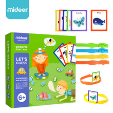 Let's Guess-Juego de 4 diademas y 60 tarjetas, juego de mesa interactivo para padres e hijos, tarjetas cognitivas, juguetes educativos 2024 - compra barato