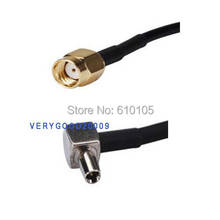 1 шт. кабель RG174 RP-SMA штекер TS9 штекер RA Pigtail RG174 кабель-адаптер 30 см 2024 - купить недорого