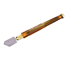 Одноцветные, блестящие резак для Стекла Резак алмазный резак для стекла противоскользящая металлическая ручка стальное лезвие масляные бутылки резак для стекла 2024 - купить недорого