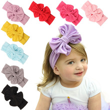 2018 Infant Girls Headband Head Wraps Elastic Bands Ribbon Bows Tiara Baby Headbands Hair Accessories High Quliaty 2024 - buy cheap