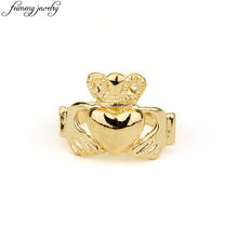 Необычное дизайнерское кольцо Claddagh из Ирландии, кольцо с сердечком и короной, модное очаровательное ювелирное изделие, аксессуары для женщин 2024 - купить недорого
