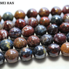 Meihan wholesale natural 10mm 12mm (1strand/set) amazing Pietersite smooth round love beads stone for jewelry making DIY design 2024 - buy cheap