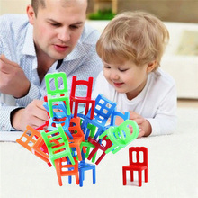 Juguetes educativos para niños, sillas de equilibrio de plástico al azar, juguetes de silla apilable, juego de inteligencia multijugador para padres e hijos, 18 Uds. 2024 - compra barato
