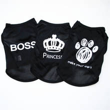 Принцесса босс K9 собака одежда для маленькой модели Чихуахуа щенок рубашка крутой жилет для домашних животных Французский бульдог Футболка Тедди костюм 2024 - купить недорого