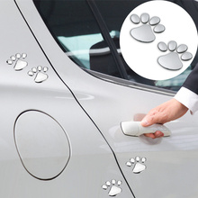 1Pair car stickers Pet Animal Paw Footprints Car Truck Decor for Skoda Octavia A2 A5 A7 Fabia Rapid Superb Yeti Roomster 2024 - buy cheap