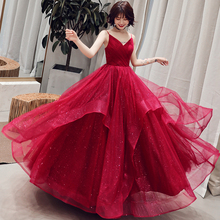 Plus Sizes Evening Dresses Pretty Spaghetti Strap Ruched Wine Red Colors Formal Evening Gown Party Dress Robe De Soiree 2021 2024 - buy cheap