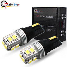 Gtinthebox-luz Led para coche T10 W5W, Bombilla Canbus 168 194, lámpara LED para coche, luz de despacho de matrícula, blanco y rojo 2024 - compra barato