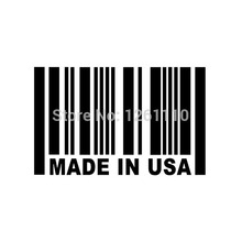 Hecho En EE.UU. Etiqueta de código de Barras-JDM Vinilo Reflectante Sticker Decal Grande Para Su Ventana Del Carro Del Coche de Parachoques 2024 - compra barato