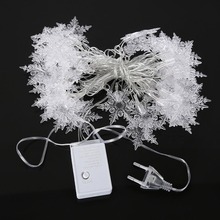 Christmas Tree Snow Flakes Led String Fairy Light Party Home Wedding Garden Christmas Decorations 4M 20Leds 2024 - buy cheap