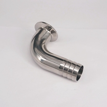 Fit Tube I/D 32mm Barbed 304 Stainless Steel Ferrule OD 1.5" Sanitary Ferrule 90 Degree Elbow Pipe Fitting 2024 - buy cheap