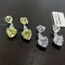 xb539 Luxury Designer Fashion 925 Sterling Silver Jewelry zirconia star shape bg 2024 - buy cheap
