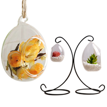 Ball Hanging Planters 8 Cm Hanging Glass Vase Ellipse Planter Office Table Glass Folwer Holders Ornament Garden Flower Pots 2024 - buy cheap