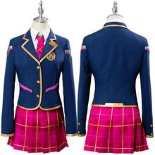 OW Hana Song Cosplay D.VA DVA Cosplay Costume Academy Girls Dress School Uniform Outfit Halloween Carnival Costumes 2024 - buy cheap