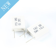 Resistor de cimento 0,1r ohm 5 w, resistor não indutivo bpr56 0,1r ohm, kit de resistência diy, 20 peças 2024 - compre barato