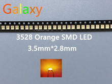 100PCS SMD Led 3528/1210 Orange/amber Smd/smt Plcc-2 High Quality Ultra Bright Light-emitting Diodes free Shipping 2024 - buy cheap