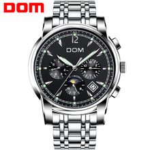 Reloj Mecánico de marca DOM para hombre, reloj de pulsera deportivo a prueba de agua de lujo a la moda, reloj de M-75D-1MX Masculino 2024 - compra barato