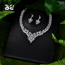 Be 8 Beautiful Flower Shape AAA Cubic Zirconia Women Jewelry Sets Wedding Bride Dress Accessories Bijoux Femme Ensemble S110 2024 - buy cheap