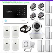 Golden security  G90B plus  two way  intercom  APP control  gsm wifi  alarm  burglar alarm system  work with IP cam / wire siren 2024 - buy cheap