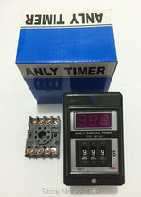 1Set ASY-3D DC24V Power ON Delay Timer Time Relay 1-999  Seconds & Base Brand New 2024 - buy cheap