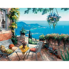 DIY Diamond Embroidery Seaside scenery Full Square/round Diamond Painting Cross Stitch Kit  Mosaic Home Decor 2024 - buy cheap