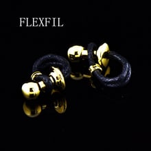 FLEXFIL Luxury shirt cufflinks for men's Brand cuff buttons cuff links gemelos High Quality round wedding abotoaduras Jewelry 2024 - buy cheap