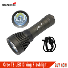 Poderosa lanterna de mergulho com led, xml t6, 1200 lúmens, pilhas recarregáveis, luz tática e à prova d'água, para mergulho 18650 e 26650 2024 - compre barato