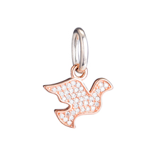 CKK Dove Charm Bead Rose Gold Charms Fit Original Bracelets sterling silver jewelry women DIY Beads for Jewelry Making 2024 - buy cheap