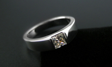 Обручальное кольцо с муассанитом, белое золото 585 пробы, 14 к, карат 2024 - купить недорого